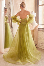 Load image into Gallery viewer, Strapless Ball Gown With Removable Sleeves