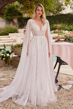 Load image into Gallery viewer, A-Line Bridal Gown With Long Sleeves
