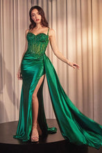 Load image into Gallery viewer, Embellished Lace & Satin Fitted Gown