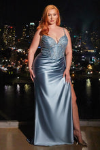 Load image into Gallery viewer, Embellished Satin Gown