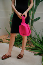 Load image into Gallery viewer, Mackenzie Knit Clutch in Fuchsia