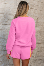 Load image into Gallery viewer, Beau Blue Accent Pullover and Shorts Two Piece Casual Set