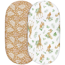 Load image into Gallery viewer, Elastic Printed Fitted Sheet for Baby Cradle & Changing Table