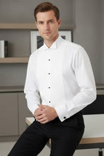 Load image into Gallery viewer, "David" White Wingtip Tuxedo Shirt