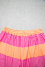 Load image into Gallery viewer, Sky Blue Stripe Seam Detail Half Zip Tee Casual Shorts 2pcs Set