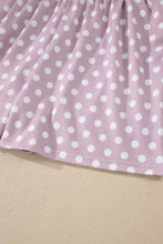 Load image into Gallery viewer, Brown Polka Dot Print Short Set