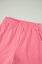 Load image into Gallery viewer, Coral Paradise Half Zipped Ruffled Short Set