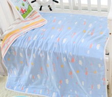 Load image into Gallery viewer, Pure Cotton 6-Layer Baby Bath Towel Blanket, 110cm