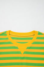 Load image into Gallery viewer, Pink Stripe Puff Short Sleeve T Shirt Matching Shorts Set