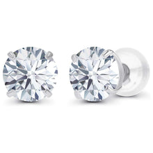 Load image into Gallery viewer, 1.50 CTW Lab-Grown Diamond Stud Earrings in 14K White or Yellow Gold – F Color, VS Clarity | AGI Certified