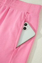 Load image into Gallery viewer, Sachet Pink Slim Tank Top Elastic High Waist Shorts 2pcs Outfit