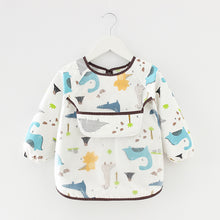 Load image into Gallery viewer, Waterproof Long Sleeve Kids Smock Apron for Eating