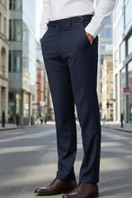 Load image into Gallery viewer, "Ethan" Navy Super 150's Luxury Viscose Blend Suit Pants