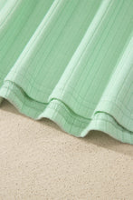 Load image into Gallery viewer, Clearly Aqua Soft Ribbed Color Block Trim Casual Short Set