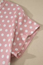 Load image into Gallery viewer, Brown Polka Dot Print Short Set