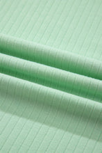 Load image into Gallery viewer, Clearly Aqua Soft Ribbed Color Block Trim Casual Short Set
