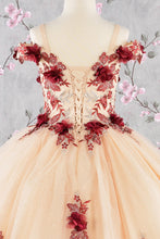 Load image into Gallery viewer, 3-D Flower Embroidery Bead Mesh Kids Dress