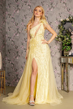 Load image into Gallery viewer, Asymmetric Feather Mesh Mermaid Long Dress w/ Detachable Waist Drape