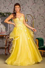 Load image into Gallery viewer, Bead Sequin Mesh A-line Long Dress w/ Ruffled Layered Back