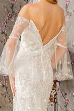 Load image into Gallery viewer, Bead Sequin Mesh Mermaid Wedding Gown w/ Long Sleeves