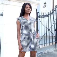 Load image into Gallery viewer, Houndstooth Honey Organic Jumpsuit - FINAL SALE