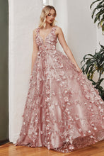 Load image into Gallery viewer, Glitter Floral Ball Gown