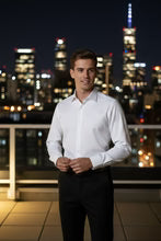 Load image into Gallery viewer, "Jamison" White Twill Spread Collar Dress Shirt