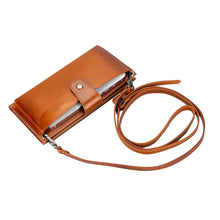Load image into Gallery viewer, Kaycee Leather Women's Cell Phone Wallet with Strap
