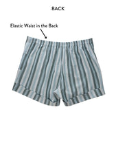 Load image into Gallery viewer, Ocean Stripes Organic Cotton Shorts