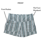 Load image into Gallery viewer, Ocean Stripes Organic Cotton Shorts