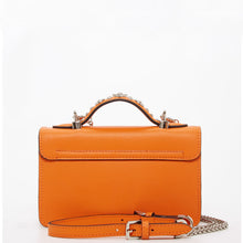 Load image into Gallery viewer, Studded Small Leather Crossbody Bag Orange Purse Cute Handbag Women's Handbag