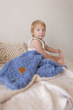 Load image into Gallery viewer, Ultra-Soft Solid Blue Fur Blanket