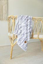 Load image into Gallery viewer, Super Soft Marble Grey Fur Blanket