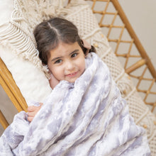 Load image into Gallery viewer, Super Soft Marble Grey Fur Blanket