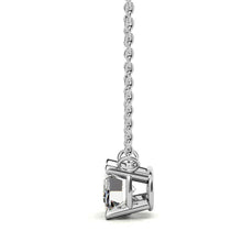 Load image into Gallery viewer, 2.00 CTW AGI Certified Lab-Grown Emerald-Cut Diamond Solitaire Pendant in Choice Of 14K White or Yellow Gold