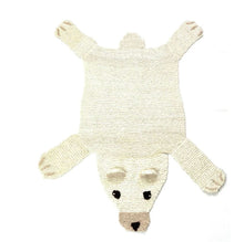 Load image into Gallery viewer, Organic Wool Play Mat + Nursery Rug | Polar Bear