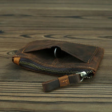Load image into Gallery viewer, The Cael | Handmade Leather Coin Purse with Zipper