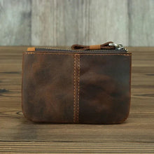 Load image into Gallery viewer, The Cael | Handmade Leather Coin Purse with Zipper