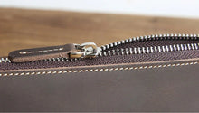 Load image into Gallery viewer, The Pallavi | Handmade Leather Pencil Case - Leather Makeup Bag