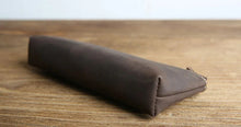 Load image into Gallery viewer, The Pallavi | Handmade Leather Pencil Case - Leather Makeup Bag