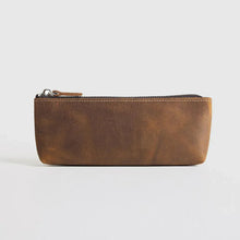 Load image into Gallery viewer, The Pallavi | Handmade Leather Pencil Case - Leather Makeup Bag