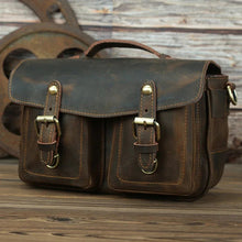 Load image into Gallery viewer, The Faust Leather Camera Bag | Crossbody Vintage Camera Messenger Bag