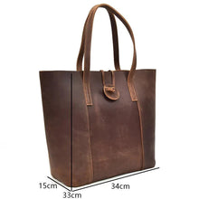 Load image into Gallery viewer, The Taavi Tote | Handcrafted Leather Tote Bag