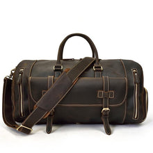 Load image into Gallery viewer, The Bard Weekender | Handmade Leather Duffle Bag