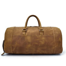 Load image into Gallery viewer, The Bard Weekender | Handmade Leather Duffle Bag