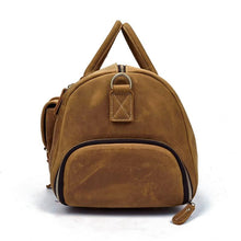 Load image into Gallery viewer, The Bard Weekender | Handmade Leather Duffle Bag