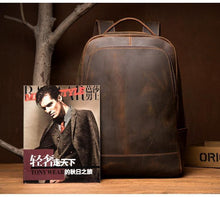 Load image into Gallery viewer, The Vernon Backpack | Genuine Vintage Leather Minimalist Backpack