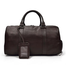 Load image into Gallery viewer, The Endre Weekender | Black Pebbled Leather Weekender