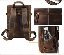 Load image into Gallery viewer, The Raoul Backpack | Handmade Vintage Leather Backpack