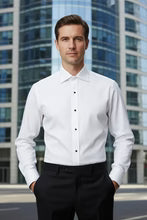 Load image into Gallery viewer, "Richard" White Spread Collar Shirt